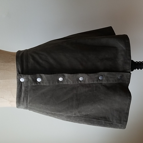 Forever 21 Dresses & Skirts - GOING SOON! Forever 21 - Olive Green Suede Button Skirt